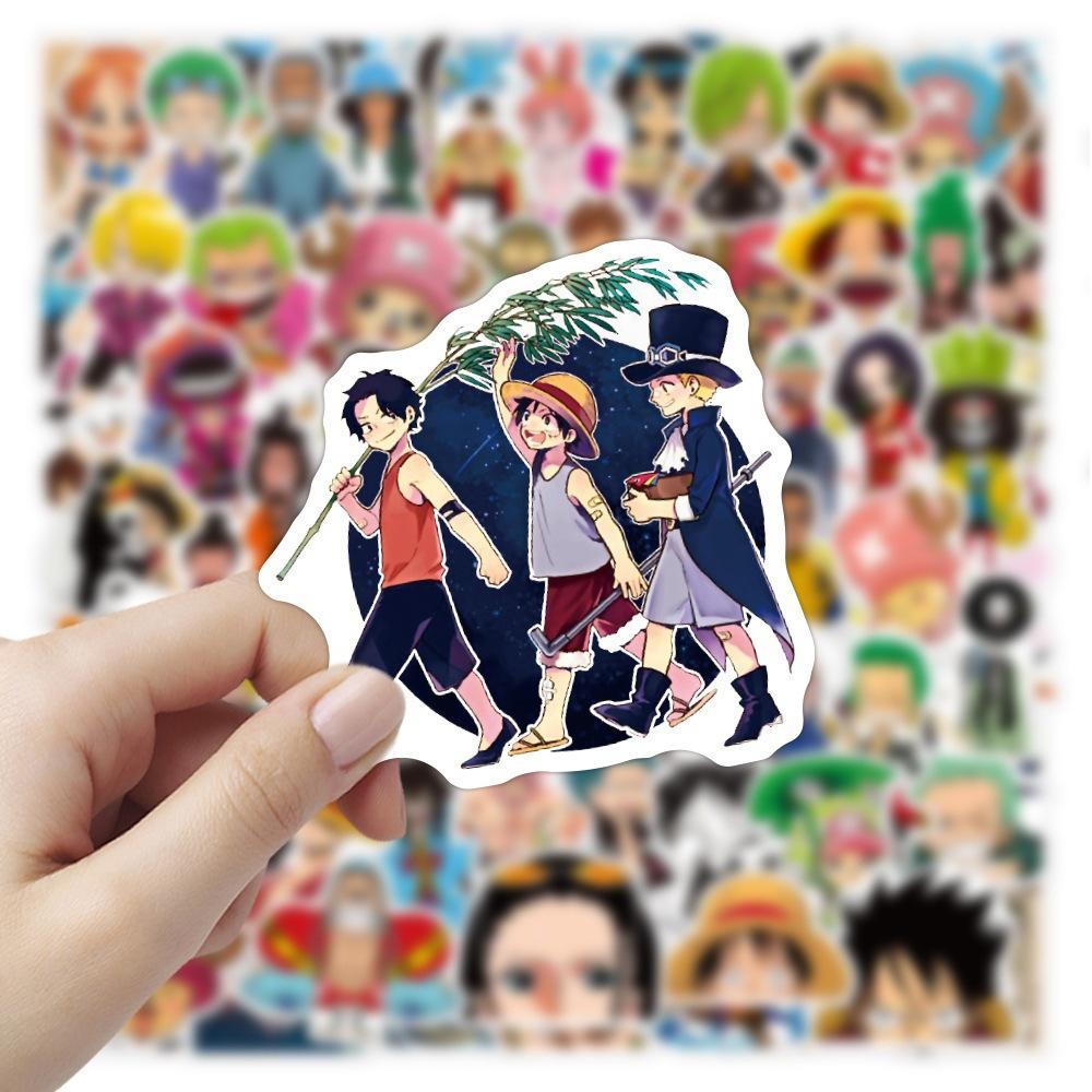 Stickers One Piece One Piece Luffy Sticker Pack Stickers Set of Stickers 52 Pcs