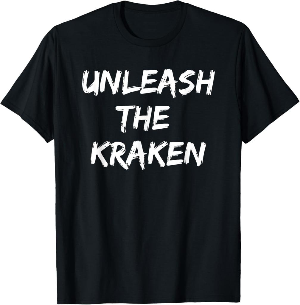 Cool Funny Unleash The Kraken Shirt Novelty Gift Men Women T-Shirt