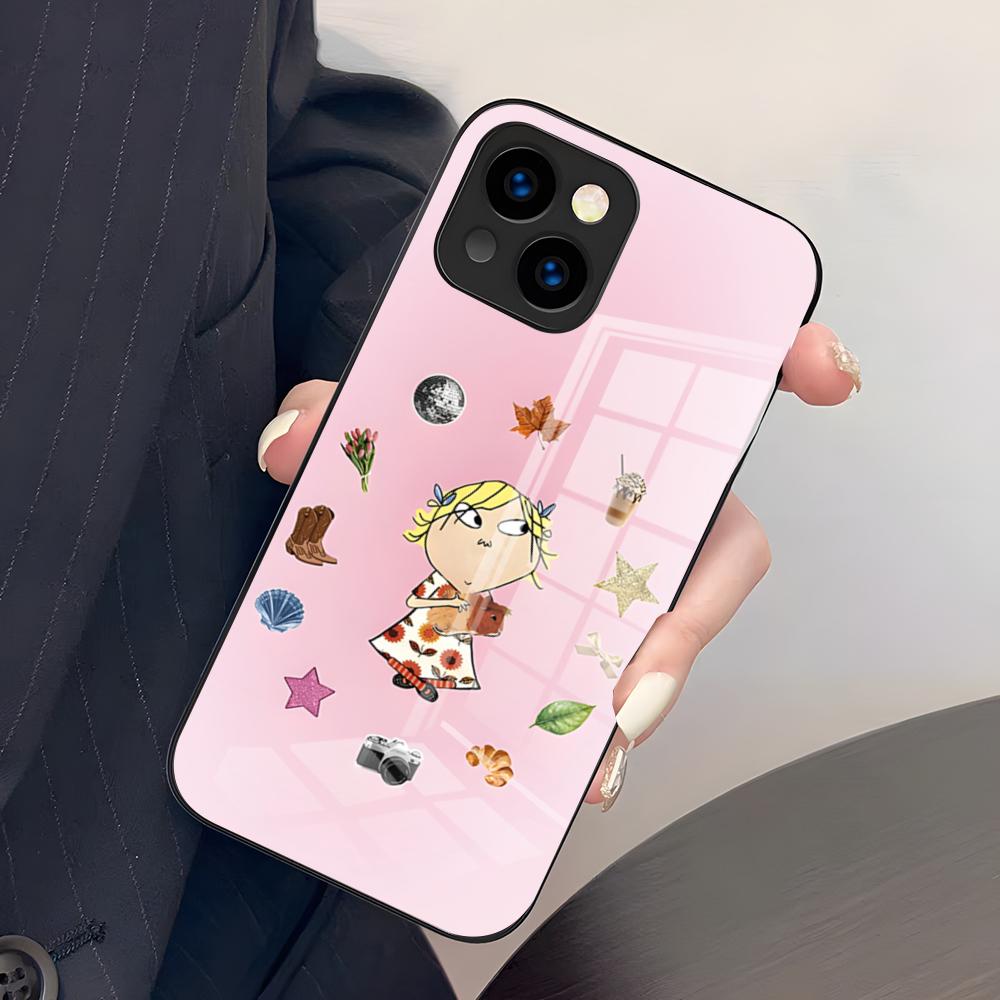 Charlie And Lola Anime Phone Case For IPhone 17 Pro Max 15 Pro 16 14 Plus 12 13 Mini 11 Pro Shockproof Glass Cover