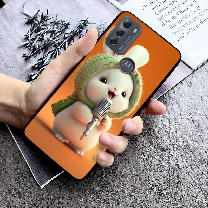 Phone Case For Moto G86 G85 G75 G15 G05 G56 G72 G53 G54 G84 G60 G31 G32 G24 G 5G G Play Rabbit Bunny Animal