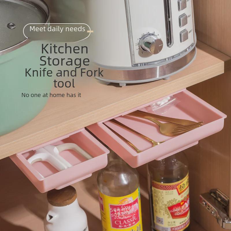 Invisible Drawer Under-Desk Storage Box