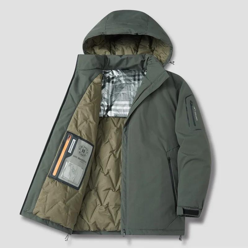 Графеновое отопление 6XL зимняя куртка мужская уличная утолщенная теплая хлопковая одежда больших размеров