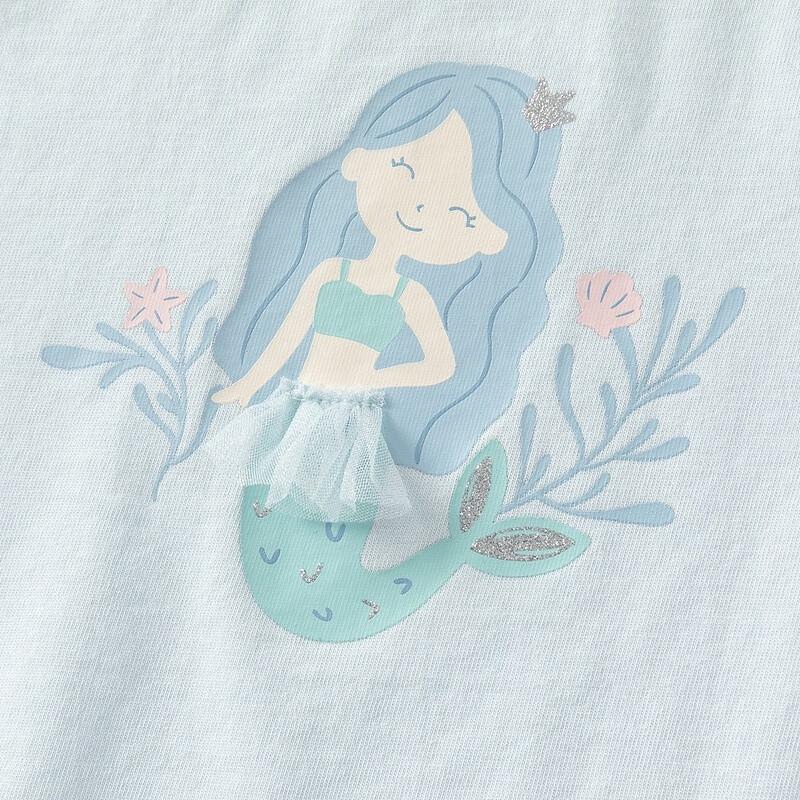 David & Bella Girls' Cotton Short Sleeve T-Shirt
