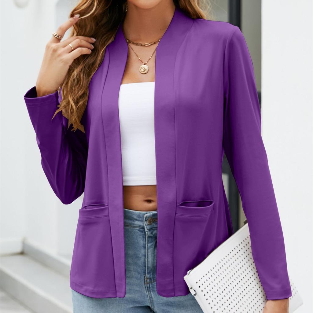 YYFS Женские модные повседневные весенне-осенние однотонные блузки и рубашки с длинными рукавами с принтом