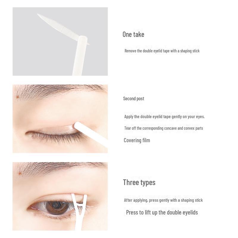 Двусторонние наклейки для век Jinzhiyi в форме оливы: Невидимый, долговечный, водонепроницаемый и устойчивый к поту.