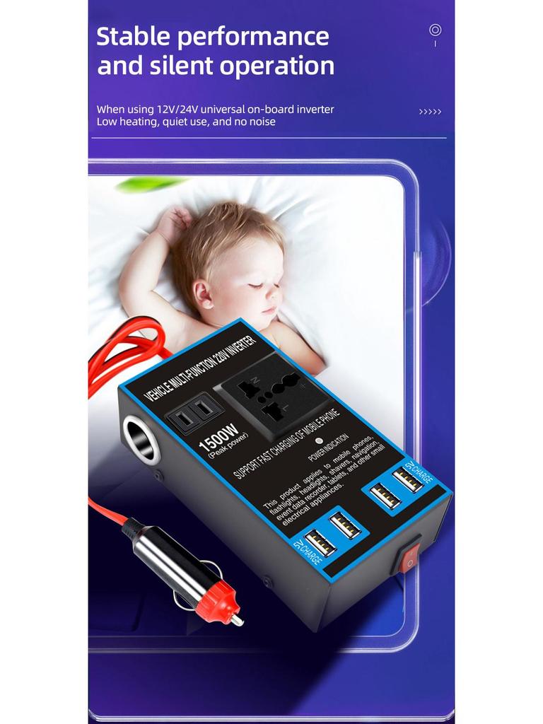 Автомобильный инвертор высокой мощности: Трансформатор для зарядного устройства грузовика 12 В/24 В в 220 В