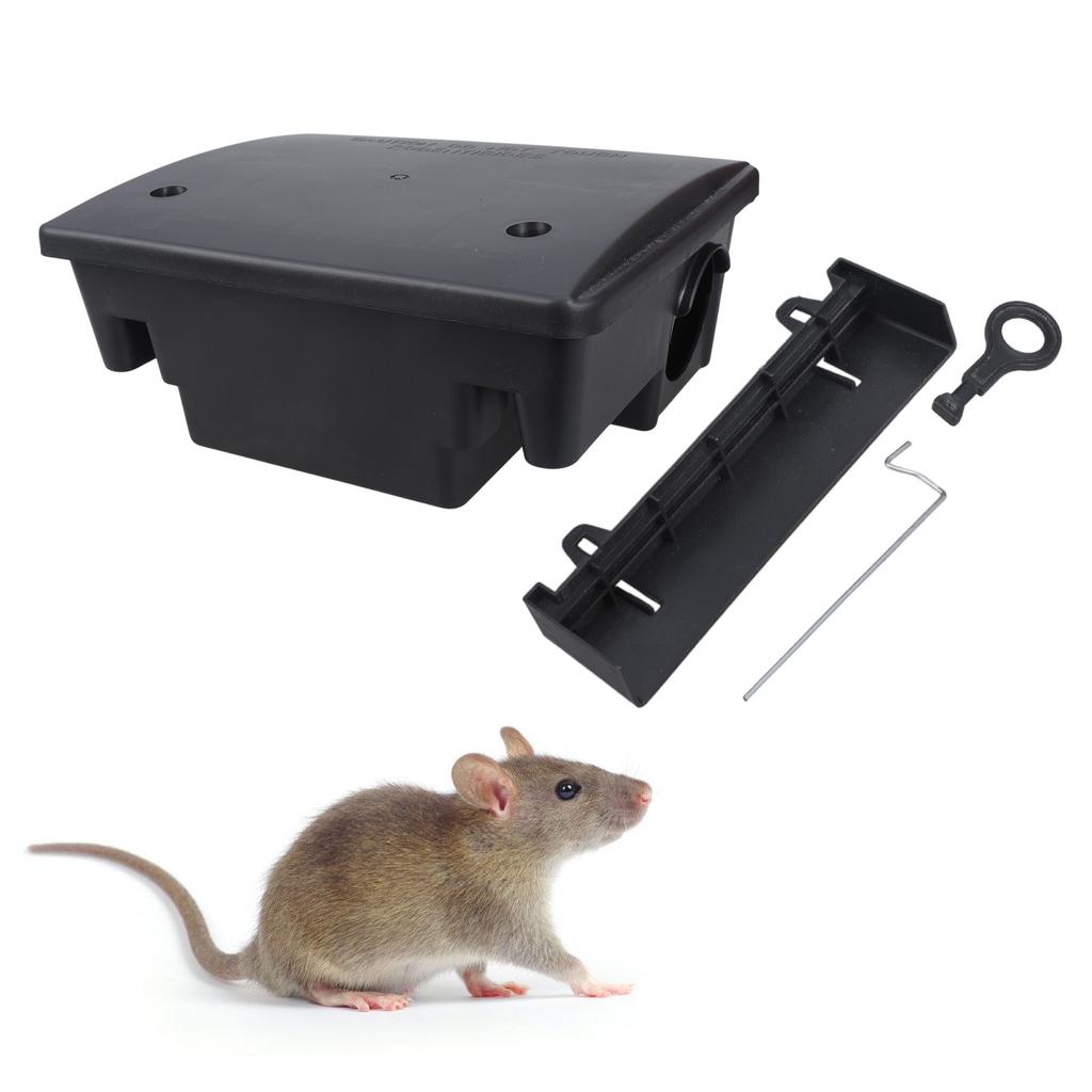 Компактные станции для приманки для грызунов, надежно запираемые коробки-крысоловки для борьбы с вредителями в помещении и на улице