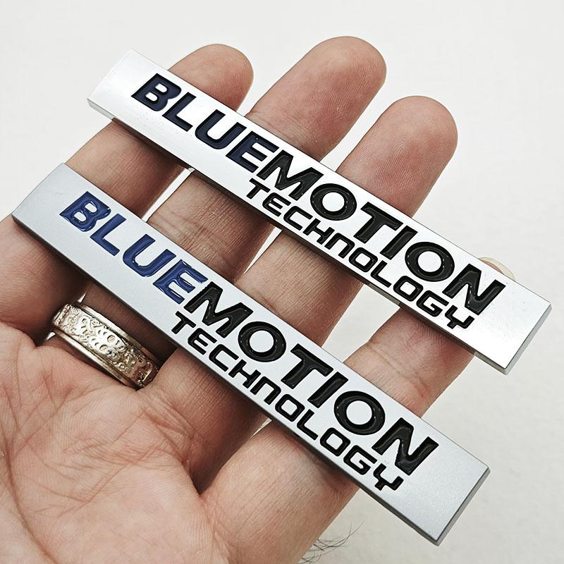 3D Metal Car Logo Bluemotion Emblem Car Rear Trunk Badge Fender Side Sticker Auto for VW Accessories zd1