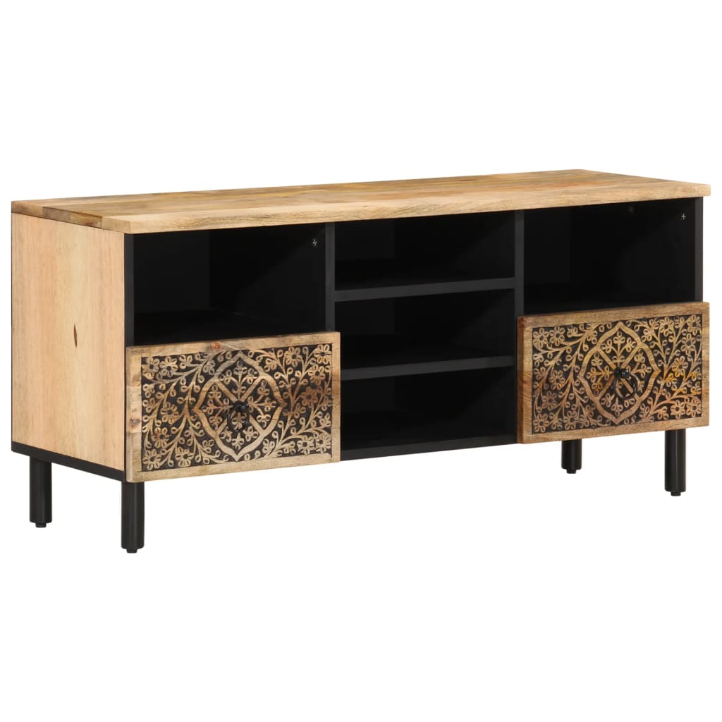 Vidaxl Szafka Pod Telewizor, 100X33X46 Cm, Lite Drewno Mango