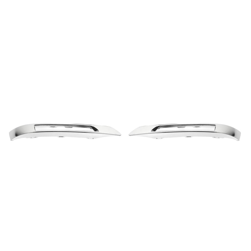 2pcs Fog Lamp Grille Chrome Molding Trim Cover Replacement for Benz GLK‑Class X204 Standard Facelift 2013 to 2015