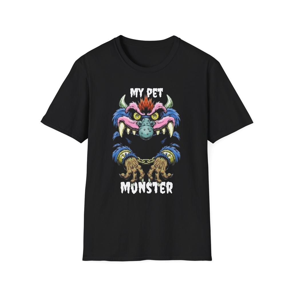 My Pet Monster T-Shirt Cute Halloween Tee Funny Graphic Shirt Casual Top