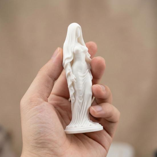 3D-печатная статуэтка Завуалированной Богини, Художественная фигурка женщины в вуали, Скульптура, Декор для дома, офиса, гостиной, рабочего стола