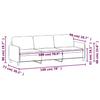 Vidaxl Sofa 3-Osobowa, Ciemnozielony, 180 Cm, Obita Aksamitem