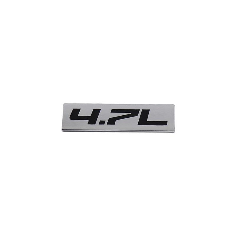 Premium 4.7L 4.7 L for Universal car Engine Hood Fender trunk Tail Rear Bonnet Nameplate Decal Emblem Badge Sticker
