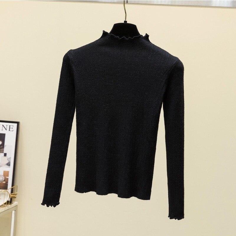 Осень 2023, женский вязаный свитер, модные зимние тонкие пуловеры, свитера с длинным рукавом, вязаный топ, женский 28728