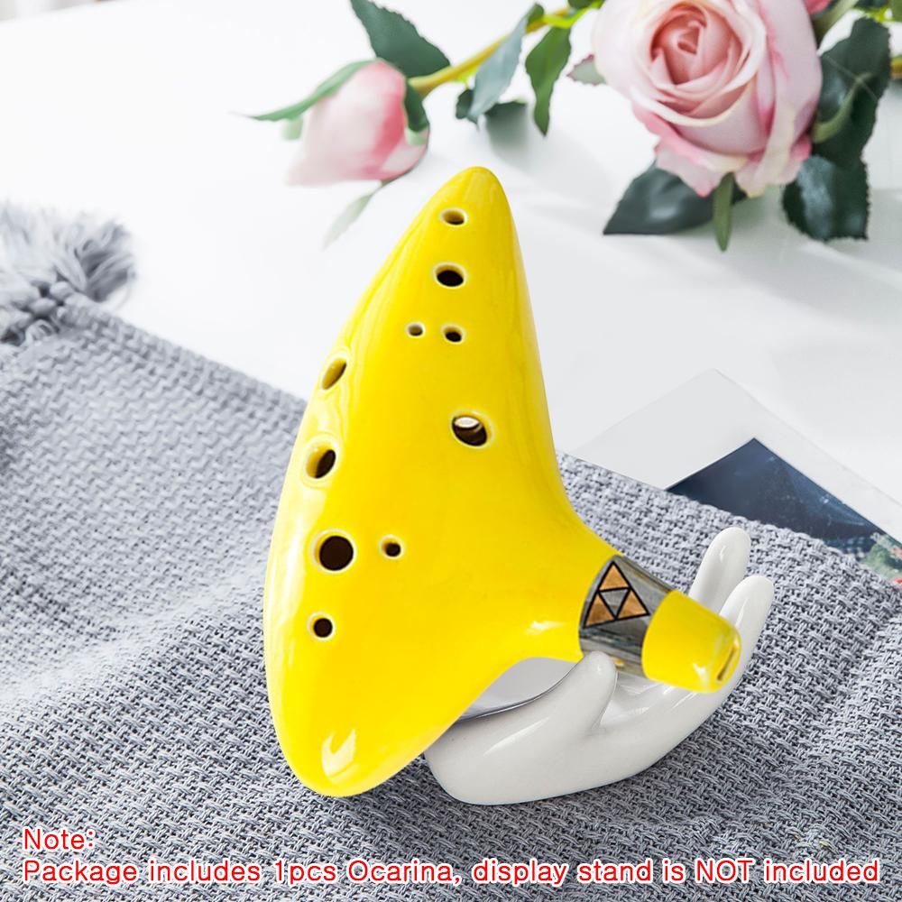 Портативный музыкальный инструмент Alto C Ocarina с 12 отверстиями и защитным чехлом