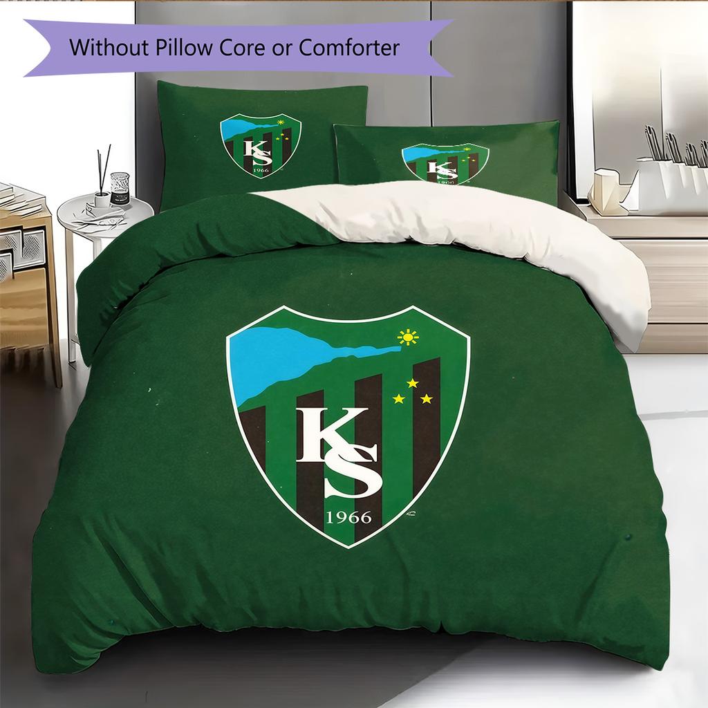 Kocaelispor Pattern Bedding Quilt Set Home Decoration Gift (1 * duvet cover + 2 * pillowcase without core)