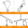 Изогнутая вешалка из нержавеющей стали с зажимами для сушки носков и нижнего белья