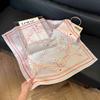 New 71 * 71cm Korean version small square scarf women's silk scarf spring and summer thin sunscreen scarf neck protection tied bag headband scarf