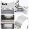 Leakproof Hose Clamp Stainless Steel Clamp, Adjustable Heavy Duty Clip, Universal Metal for Automotive, Plumbing, Garden Connection Clip