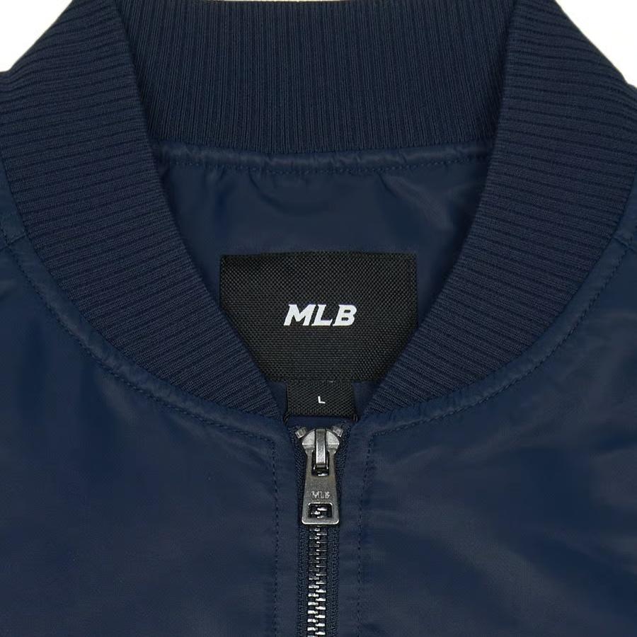 New MLB Puffer Jacket Unisex Marine Blue 3AJPB0151-50NYS
