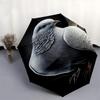 Pigeon, Feather Themed Automatic Opening and Closing Umbrella, Brightly Colored 8-rib Portable Umbrella, Suitable for Men and Women, A Perfe