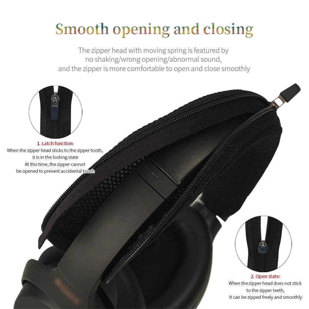 YAYINCC Quality Headphone Head Beam Cover for Sony WH-1000XM4 Headphone Zipper knitted fabric headband protective cover
