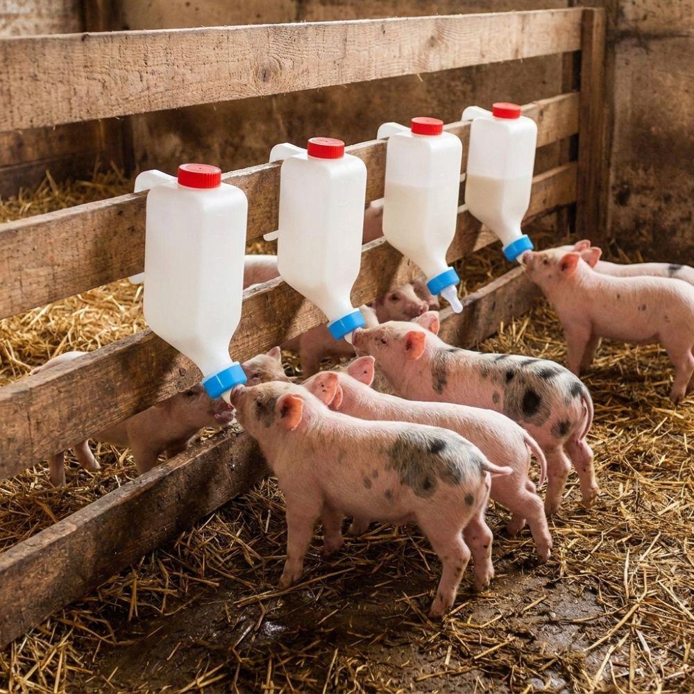 Large Capacity Hanging Nursing Bottle Wall Hanging Animal Feeding Bottle Lambs Piglets Sheep