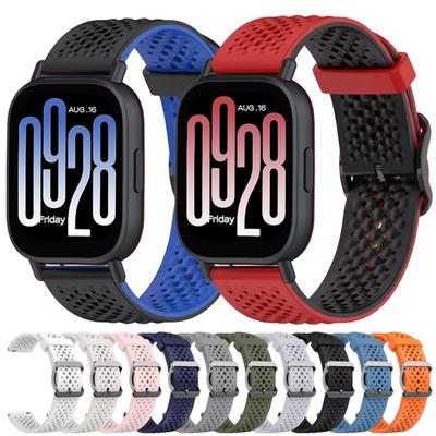 Силиконовый ремешок 20 мм 22 мм для спортивных умных часов Redmi Watch 5 Active/Lite, дышащий сменный браслет для Redmi Watch 5 Lite