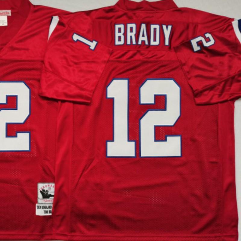 New England Patriots Retro Football Jersey NFL Team Apparel Men Women Cotton Blend Sports Fan Wear