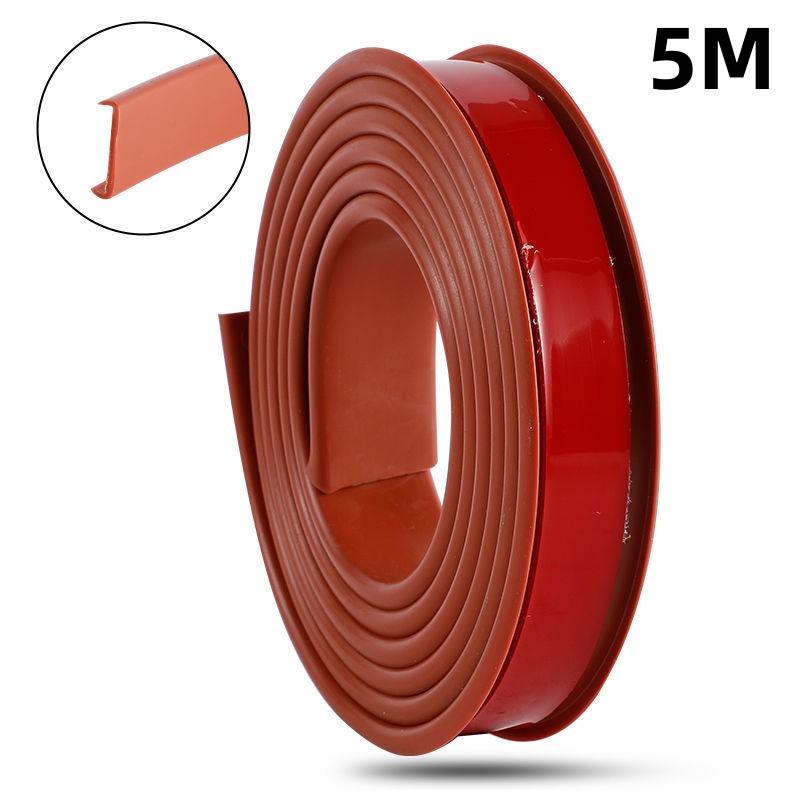 5M U-shaped Edge Banding Tape Furniture Self-Adhesive Table Chair Wood Board Cabinet Edge Protector Wood Closet Decoration Tape