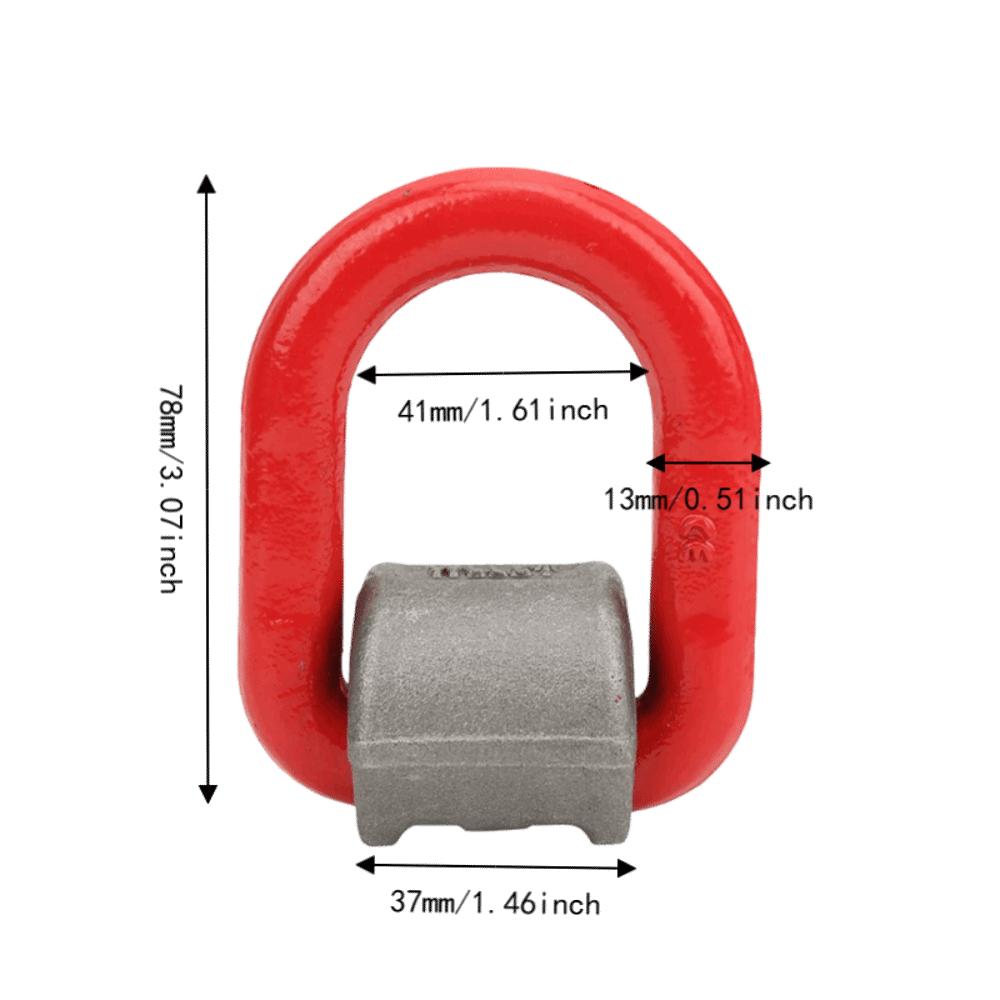Forged Construction Forged D Ring Shackle Welded D-Ring Lifting Ring Heavy Duty Lifting
