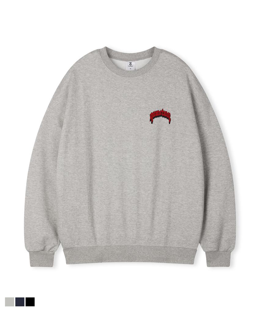 TOPBOY Quantum Oversized Brushed Print Sweatshirt