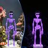 3D-печатный аквариумный танец Череп Украшение Динамический Скелет Пузырьки Подводный Ландшафт