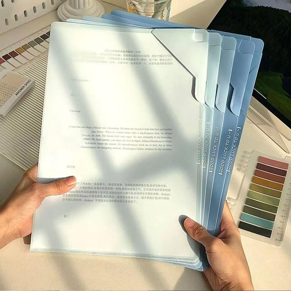 Sorting Storage File Folders Large Capacity Document Bag Gradient File Organizer  Test Paper