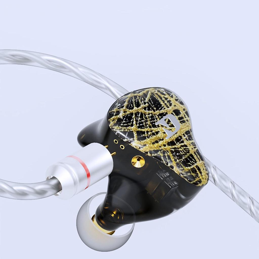 LINSOUL Hybrid Earphones Designed for Music Lovers Resin Material for Comfortable Wearing Carefully Tuned Structure Small Size Easy To Carry Anywhere