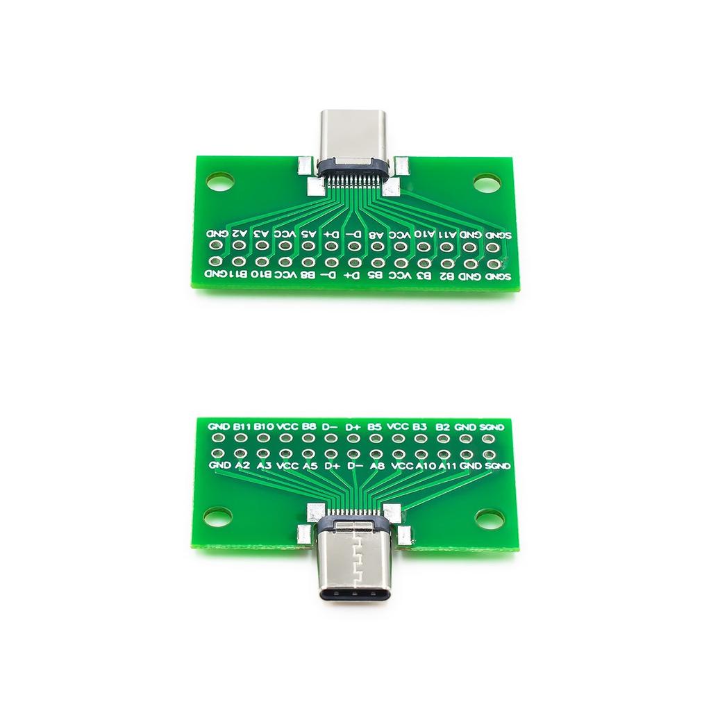 Разъем USB 3.1 Тип-C Адаптерная плата PCB Гнездовая Вилка Конвертер 2*13P к 2,54 мм Плата для тестирования передачи Модуль USB3.1