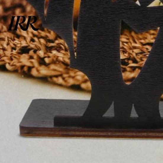 Stable Wooden Candle Holder Halloween Bat Ornament, Solid Wood Tea Holder, Home Decorations Spooky Decoration, for Desktop Electronic Candles
