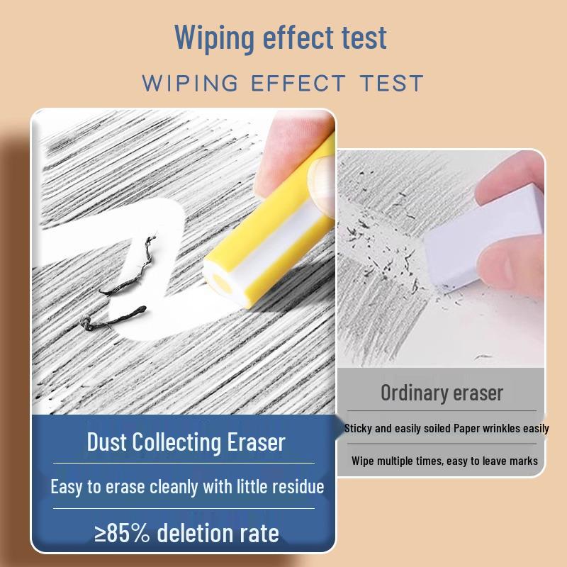 Супермягкий ластик 2B и 4B: Идеально для первоклассников, чистый дизайн без стружки, стирает слова до линий