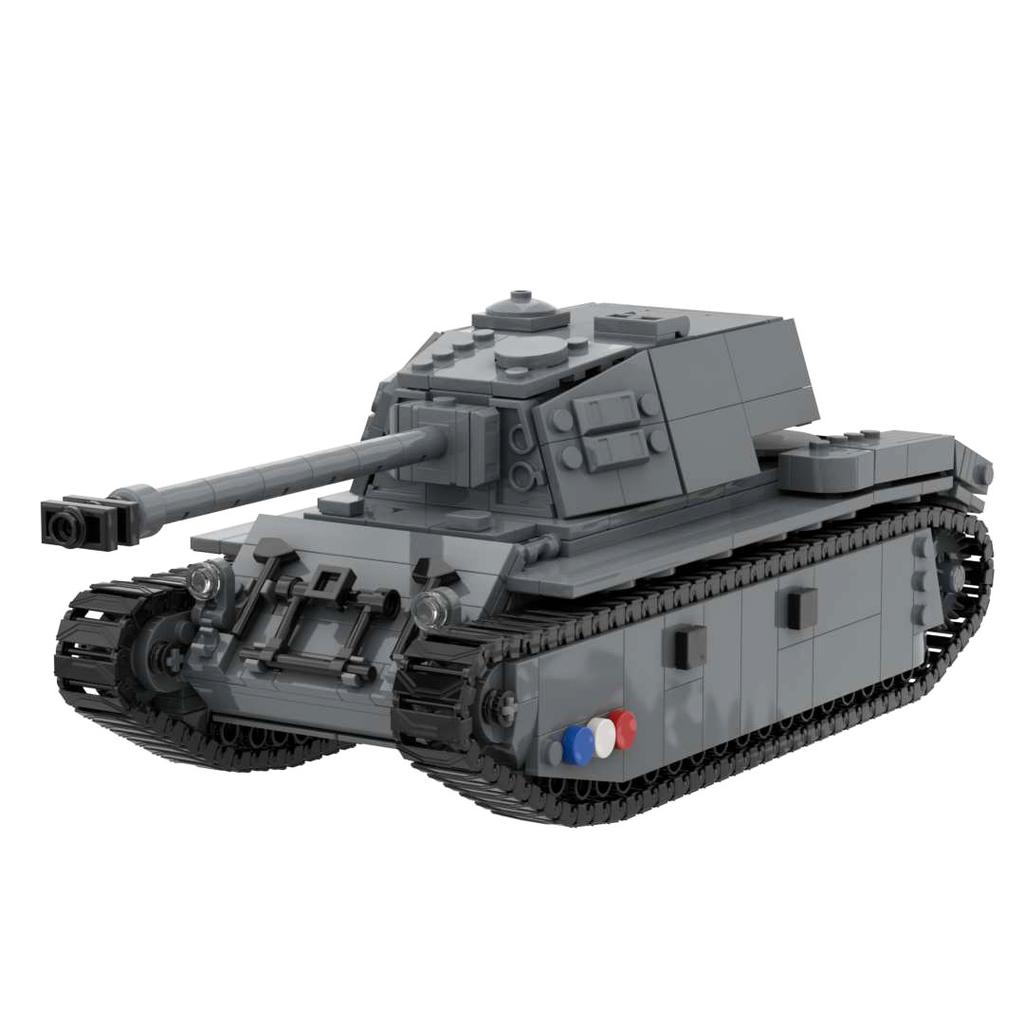 Ww1ww2 Французская Армия Танк AMX-13 CHAR B1 BIS Somua S35 AMX-30 Renault FT-17 ARL44 Lorraine 155 Бронированный Военный Строительный Блок Игрушка