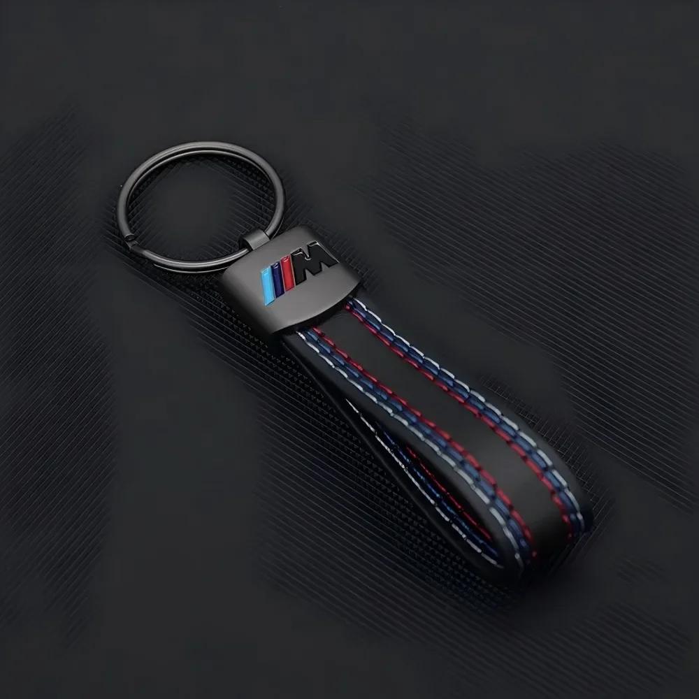 BABA1 Car Sticker 2025 Hot For BMW Car Emblem Keychain Metal Fine Leather Keyring Chain For BMW X1 X2 X3 X5 X4 X6 X7 G30 G20 G32 G11 G