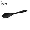 Ложка устойчивая к коррозии, устойчивая к высоким температурам, эргономичная ручка, обеденная силиконовая антипригарная овальная ложка, принадлежности для столовой посуды