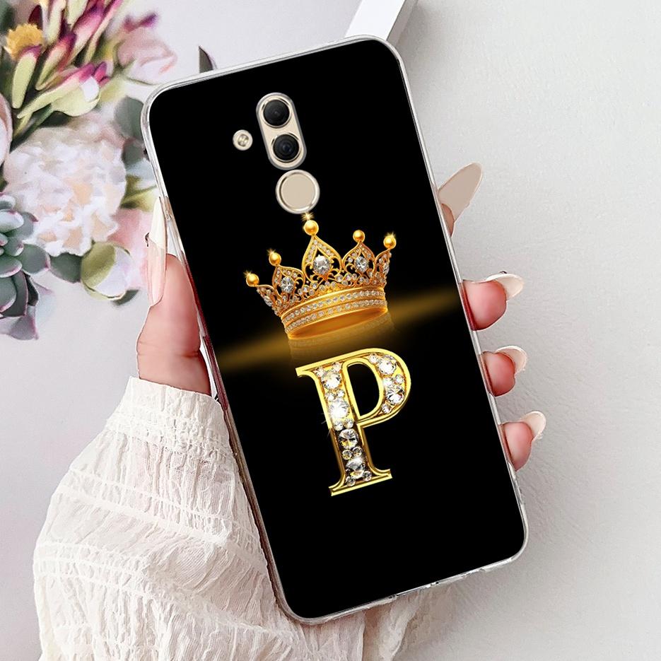 For Huawei Mate 20 Lite Case SNE-AL00 Stylish Crown Letters Cover Soft Slim Phone Case For Huawei Mate 20 Pro Mate20 Lite Fundas