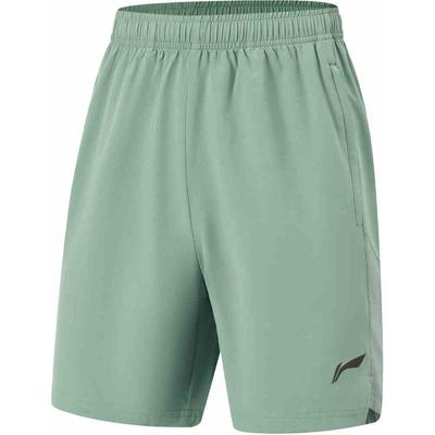 Li Ning Running Series Повседневные удобные эластичные дышащие спортивные шорты мужские шорты зеленые AKSU579-4
