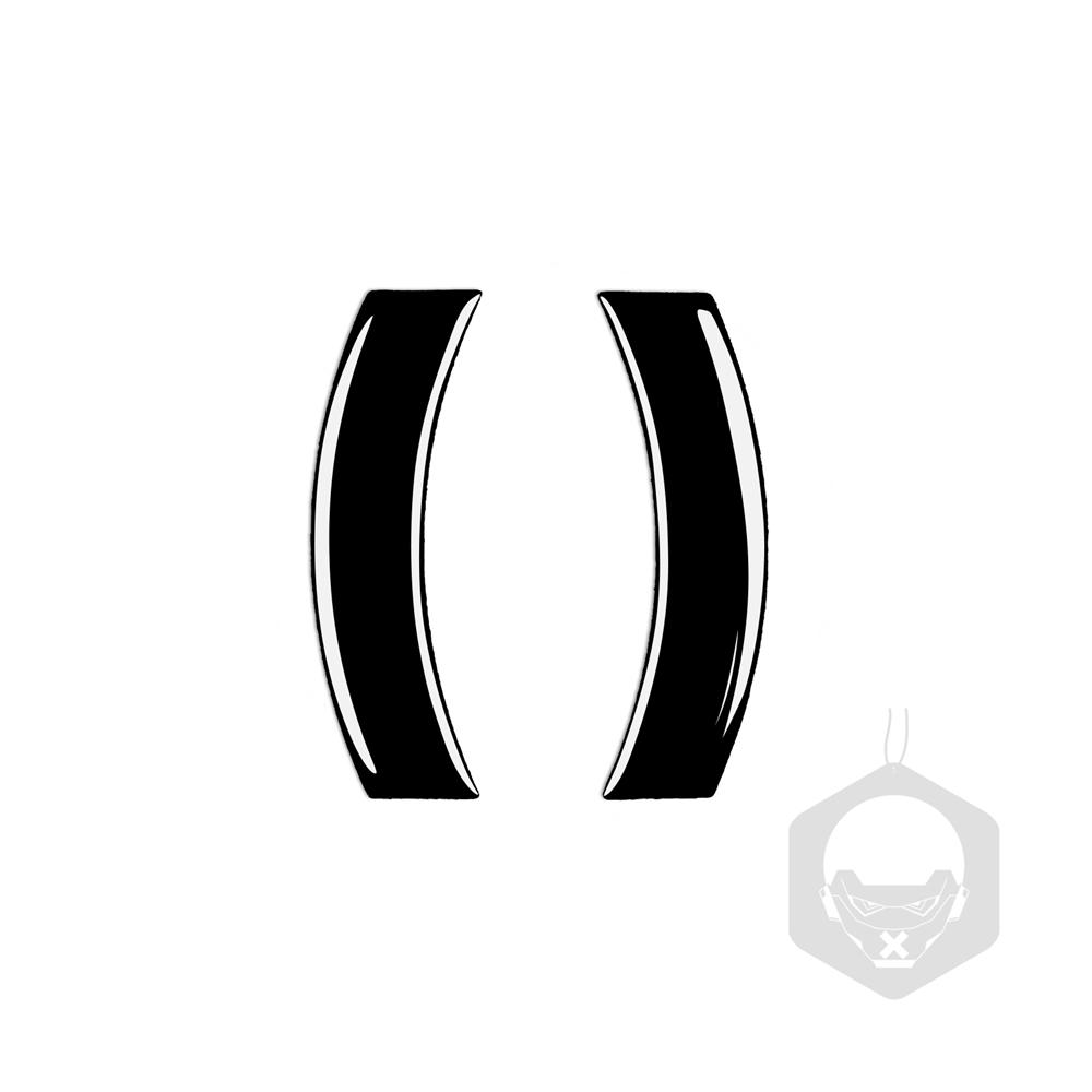 2Pcs Car Stickers Carbon Fiber Steering Wheel Decal Auto Interior Accessories For MINI F54 F55 F56 F60 Cooper Countryman Clubman