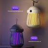 Mini Gnats Zapper USB Powered Electric Shock Fly Zapper with UV LED Light Indoor Outdoor Home Camping Patio Hanging Fly Trap Lamp