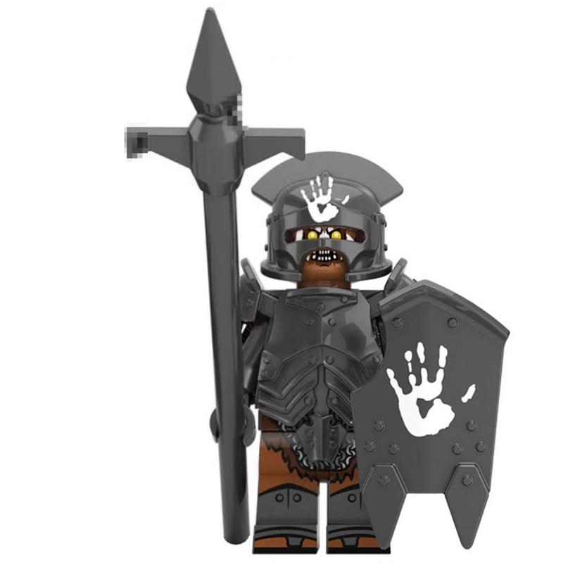 Kt1033 Серия мини-фигурок Magic Lord Могучий орк Xp254-261 Детская развивающая игрушка-конструктор