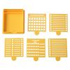 Multi Purpose Sticky Note Holder Set with Template Notepad Dispenser Sticky Note Stencil  Office