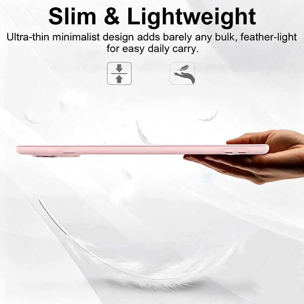 Tri-fold Flip Case For iPad 7th 8th 9th Gen 10.2inch , Auto Wake/Sleep Soft Silicone Shell PU Protective Cover