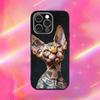 Sphynx Sphinx Cat Phone Case For iPhone 16,15,14,13,12,11,Pro,Max,Plus,X,XS,XR,SE,8,7,Mini,Soft Silicone Black Case
